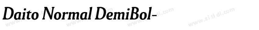 Daito Normal DemiBol字体转换
